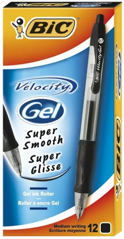 BIC. Pióro żelowe Velocity Gel czarny - tantis.pl