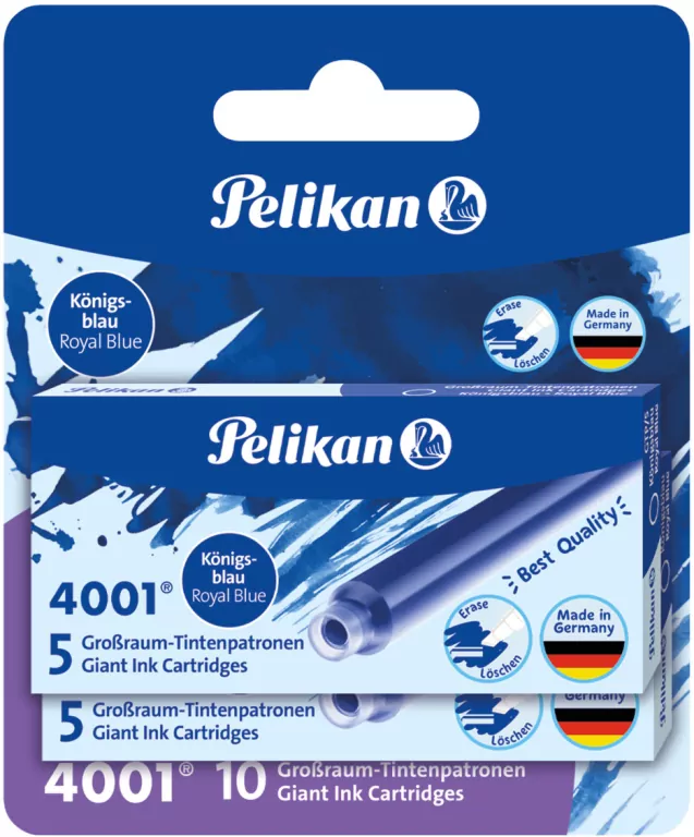 Naboje do piór GTP 5. Niebieskie 2 szt - tantis.pl