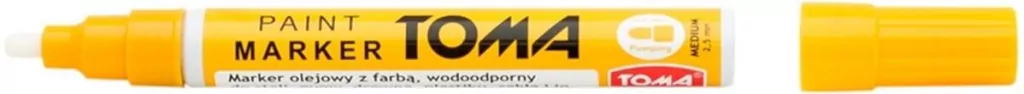Toma. Marker olejowy, żółty - tantis.pl