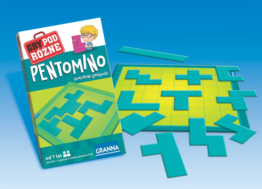Pentomino. Geometryczna łamigłówka. Gry PodRóżne - tantis.pl
