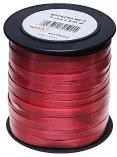 Wstążka plastikowa czerwony 5mmx225m - tantis.pl