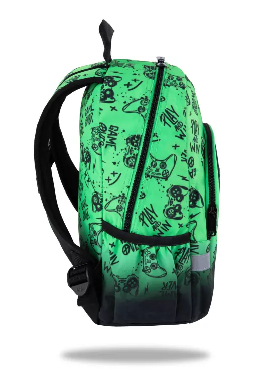 Plecak dziecięcy Coolpack Toby GAME OVER GRADIENT GREEN - tantis.pl