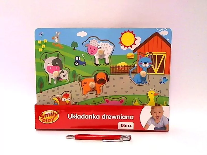 Zagroda. Układanka drewniana - tantis.pl