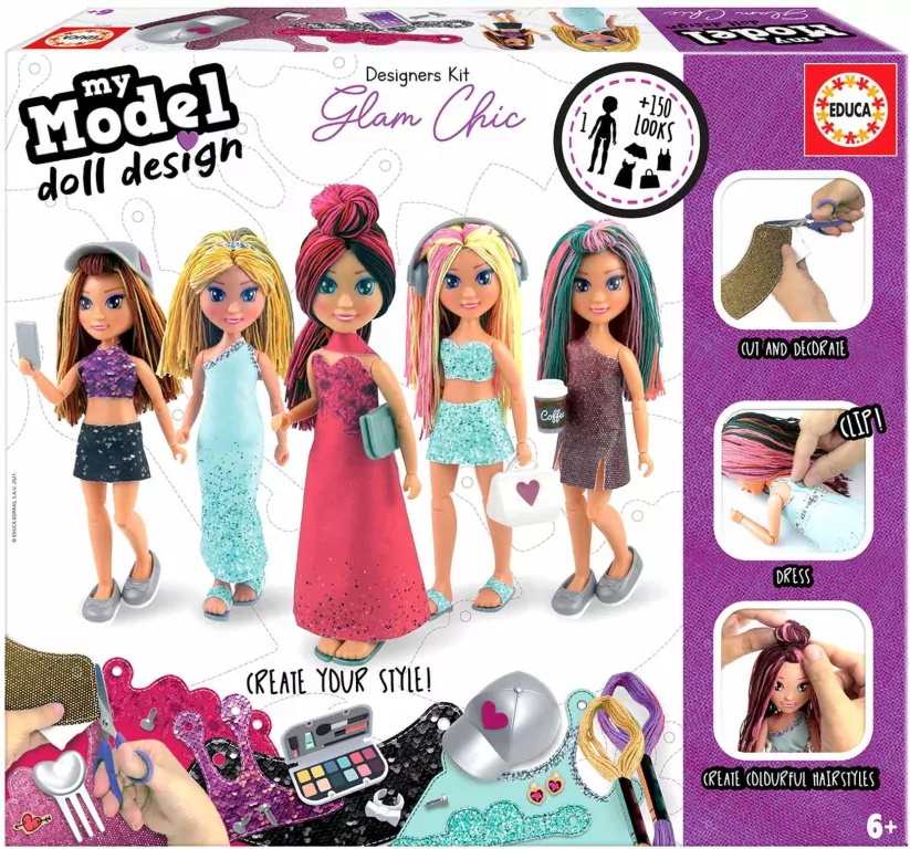 Lalka ubieranka Glam Chic 112364 - tantis.pl