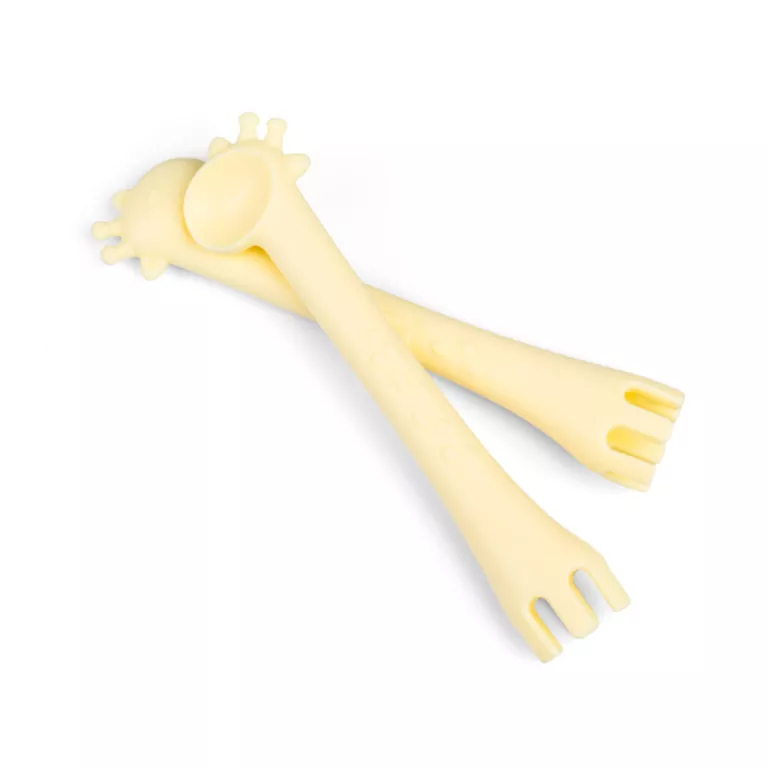 Łyżeczka silikonowa Żyrafa żółta - tantis.pl