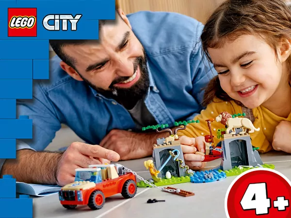 LEGO® City. Terenówka ratowników dzikich zwierząt. 60301 - tantis.pl