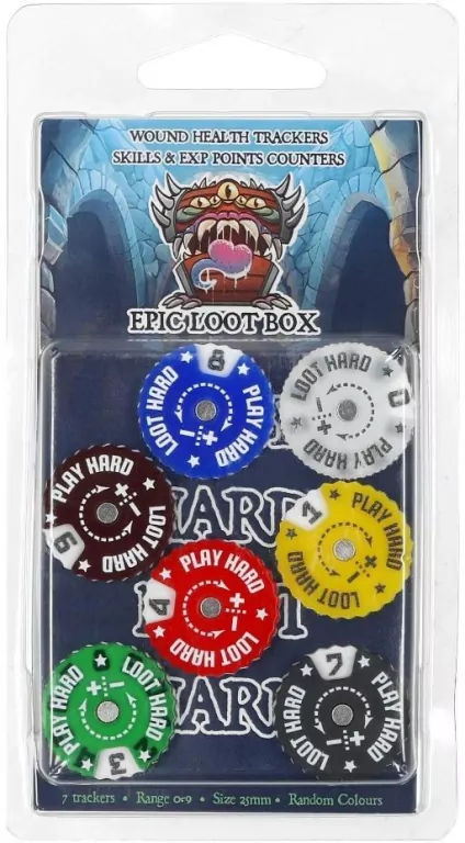 Trackers Counters Range 0-9 25mm Random Colours - tantis.pl