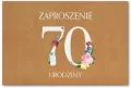 Zaproszenie Urodziny 70 ZT41 (10szt.) - tantis.pl