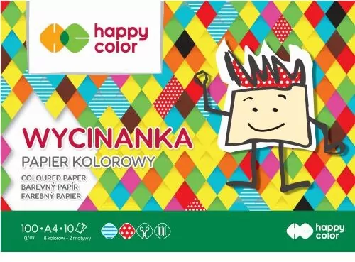 Wycinanka. Papier kolorowy A4. 10 sztuk - tantis.pl