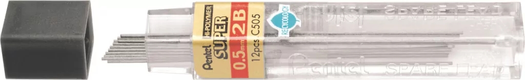Grafity ołówkowe Hi-Polymer twardość 2B - tantis.pl