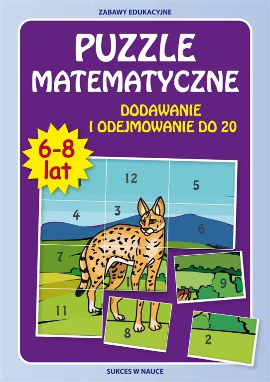 Puzzle matematyczne. Dodawanie i odejmowanie do 20 - tantis.pl