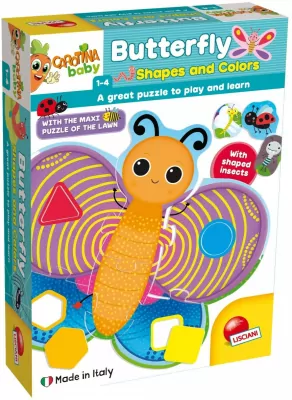 Lisciani. Carotina Baby Motylki, kształty i kolory