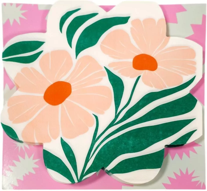 Serwetki Kwiat zieleń 30x30cm 20szt. - tantis.pl