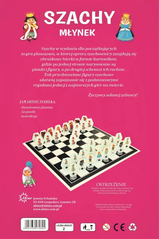 Szachy - Młynek ABINO - tantis.pl