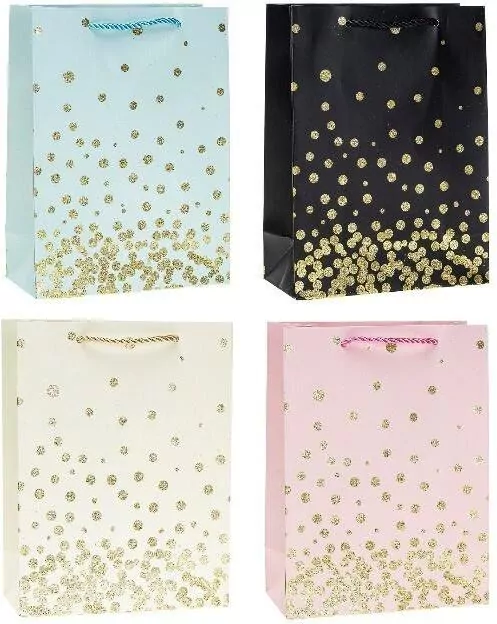Torebka ozdobna 18x24x8cm hot-stamp mix ROZETTE - tantis.pl