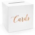 Pudełko na koperty Cards różowe złoto 24x24x24cm - tantis.pl