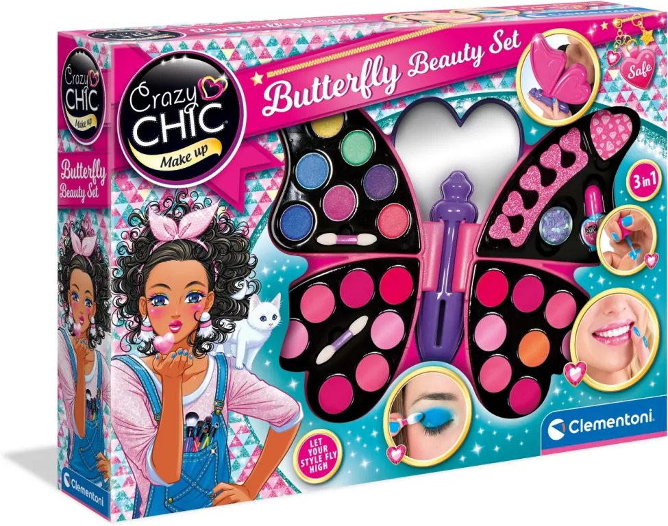 Crazy Chic. Motyl. Zestaw do makijażu - tantis.pl