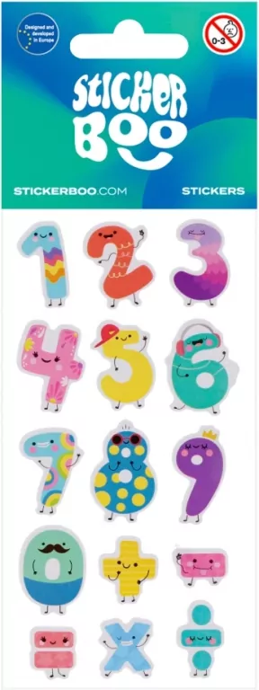 Naklejki Sticker BOO Cyferki mix - tantis.pl