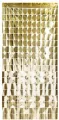 Kurtyna kwadraty elegancki złoty 100x200cm - tantis.pl