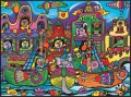 Kolorowanka welwetowa 47x35cm Łódki i domki - tantis.pl