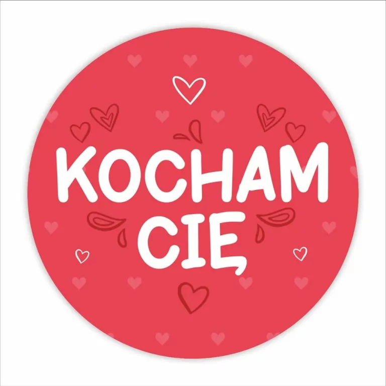 Naklejki walentynkowe - Kocham cię 24szt - tantis.pl