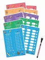 Plansze edu A4 - tabliczka mnożenia +pisak 5 kart - tantis.pl