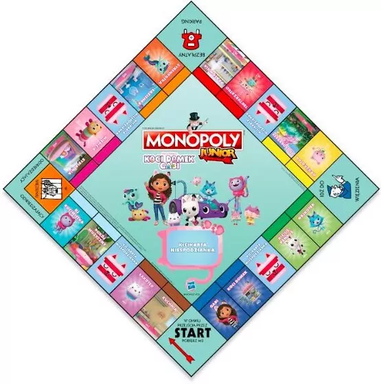 Monopoly Junior. Koci Domek Gabi - tantis.pl