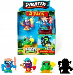 Piratix Crazy Jungle Mini Zestaw 4 Figurek 1szt.mix