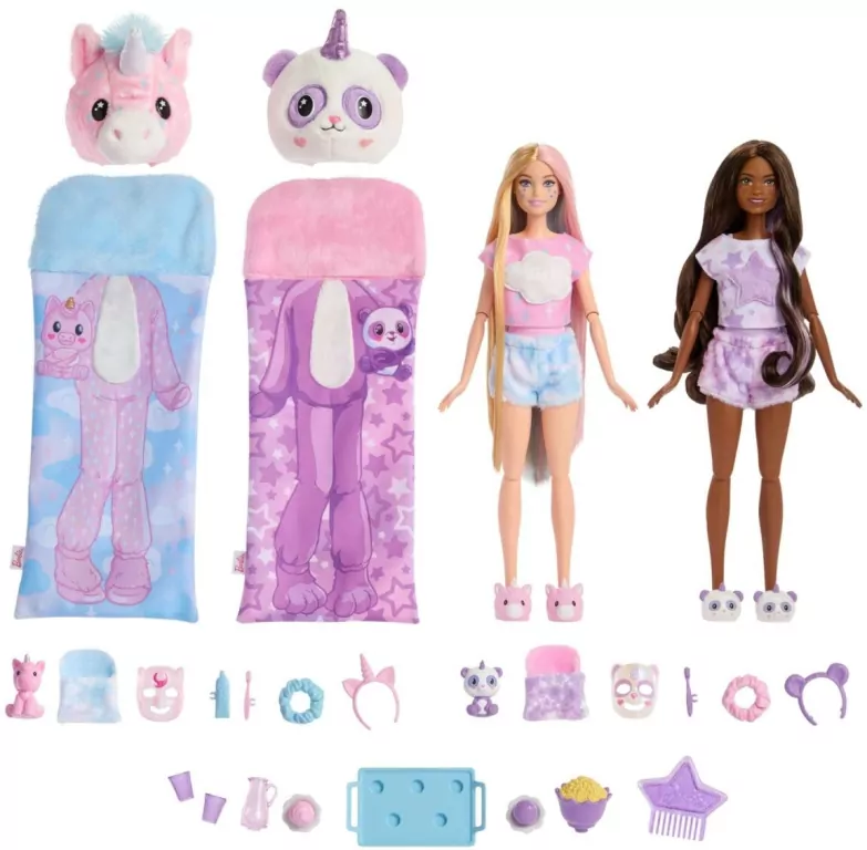 Barbie Cutie Reveal Piżama party - tantis.pl