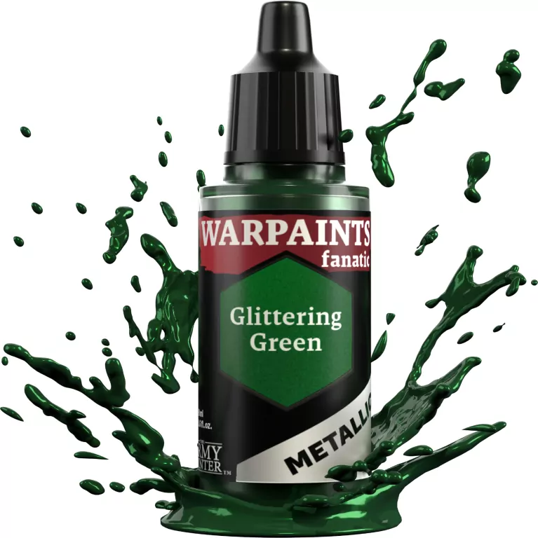 The Army Painter: Warpaints - Fanatic - Metallic - Glittering Green - tantis.pl