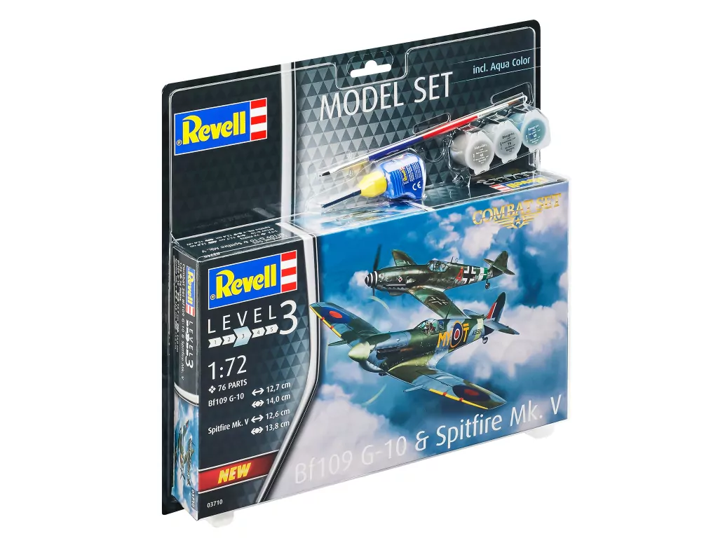 Messerschmitt Bf109G-10. Model set combat 1:72 - tantis.pl