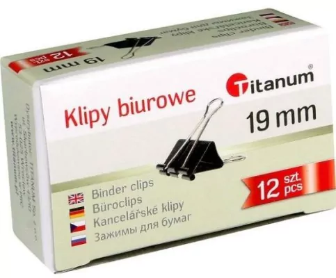 Klipy biurowe 19mm