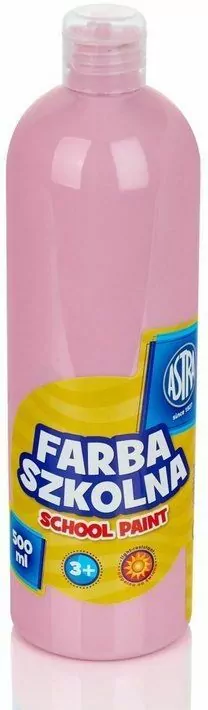 Astra. Farba szkolna różowa jasna 500ml - tantis.pl