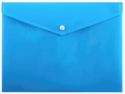 Koperta na zatrzask A4 niebieska