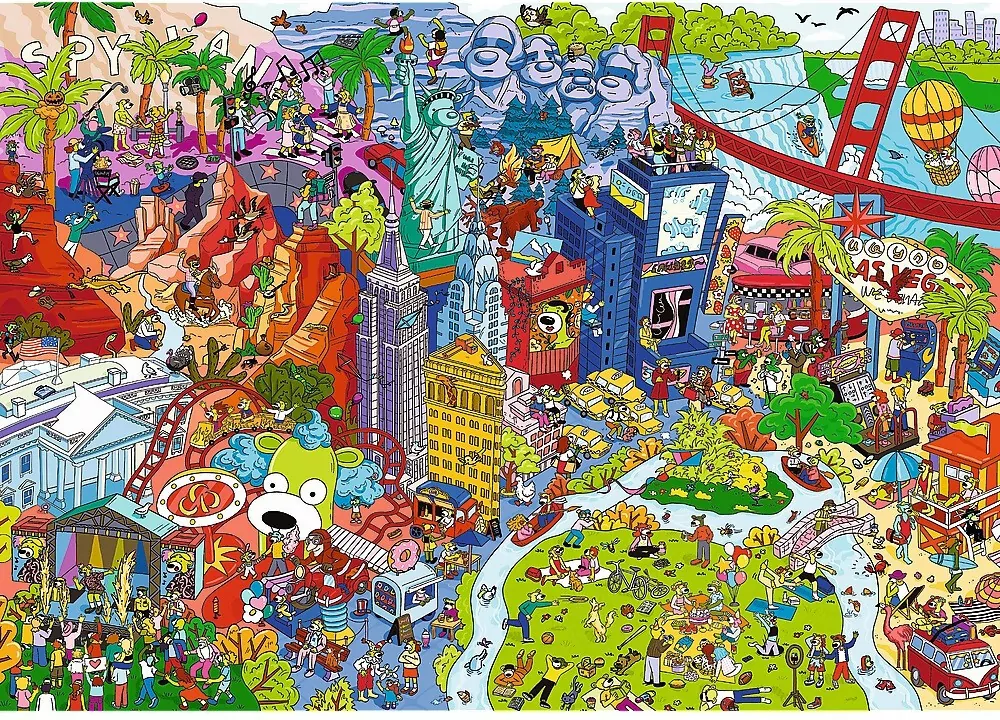 Puzzle 500. Spy Guy USA. Rodzina Treflików. 37480 - tantis.pl