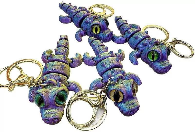 Brelok 3D krokodyl MIX - tantis.pl