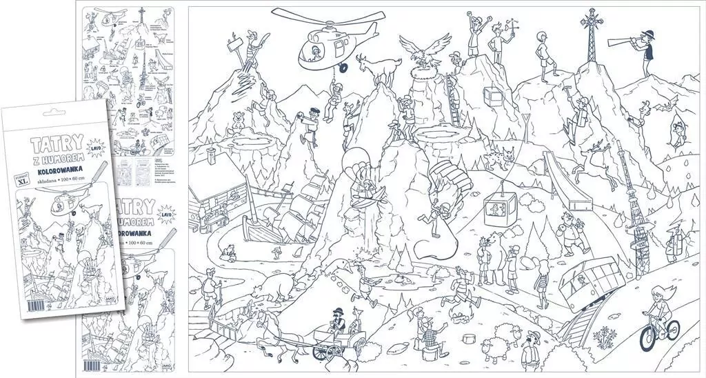 Tatry z humorem - lato. Kolorowanka XL - tantis.pl
