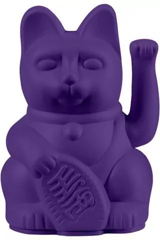 Kot szczęścia mini fioletowy 9,8cm - tantis.pl