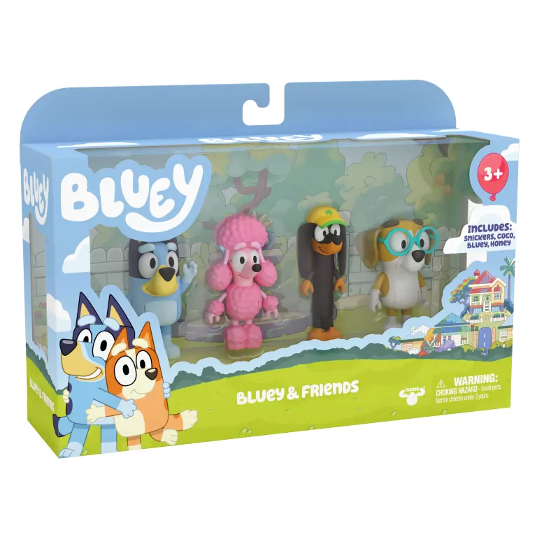 Bluey Figurki 4-pak Przyjaciele - tantis.pl