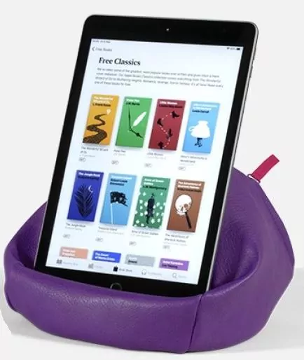 Bean Bag Pufa z kieszonką pod książkę fioletowy - tantis.pl