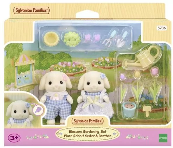 Sylvanian Families Kwiatowy zestaw z figurkami Flora Rabbit 5736 - tantis.pl