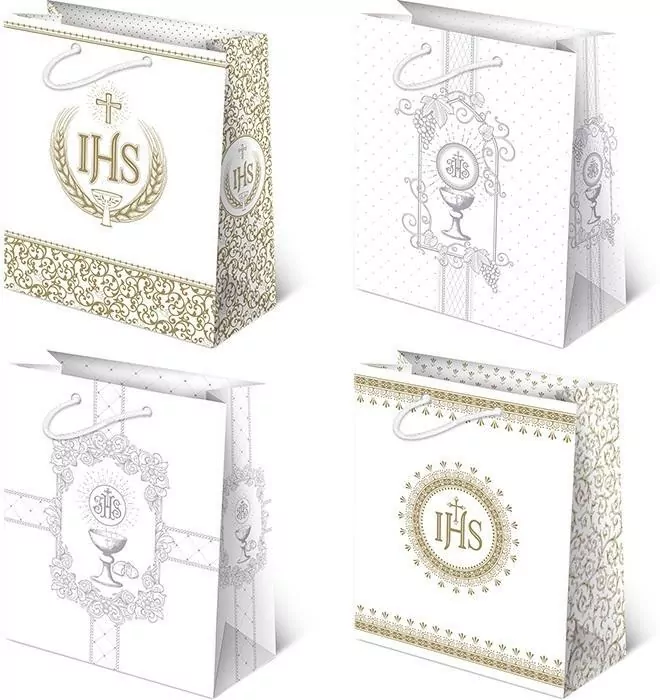 Torebka ozdobna Komunia XL duża - tantis.pl