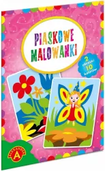 Piaskowe malowanki. Wróżka i kwiaty