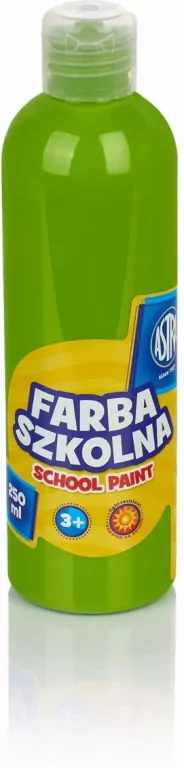 Farba szkolna naturalna tempera 250 ml limonkowa - tantis.pl