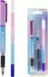 Pióro wieczne 2 naboje + wymazywacz Ombre