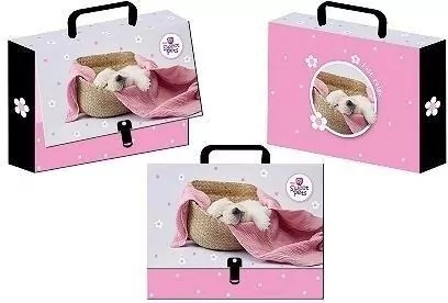 Teczka z rączką walizeczka The sweet pets Pies - tantis.pl