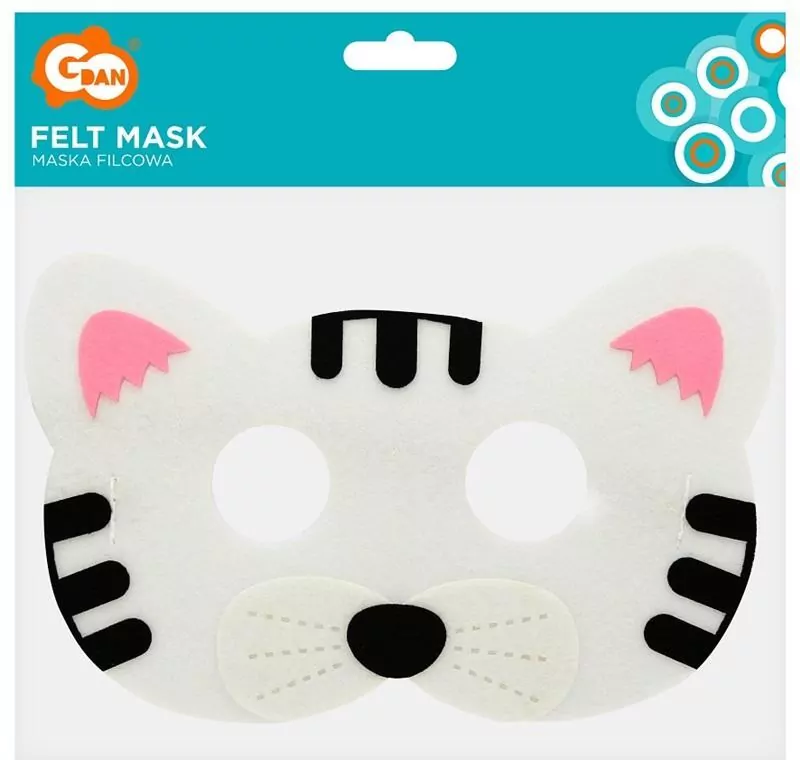 Maska filcowa kotek 18x12cm - tantis.pl