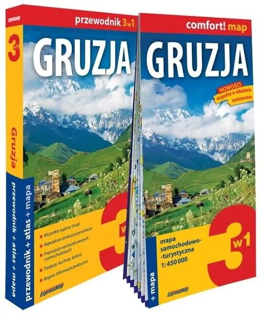 Gruzja. Comfort! map 3w1 - tantis.pl