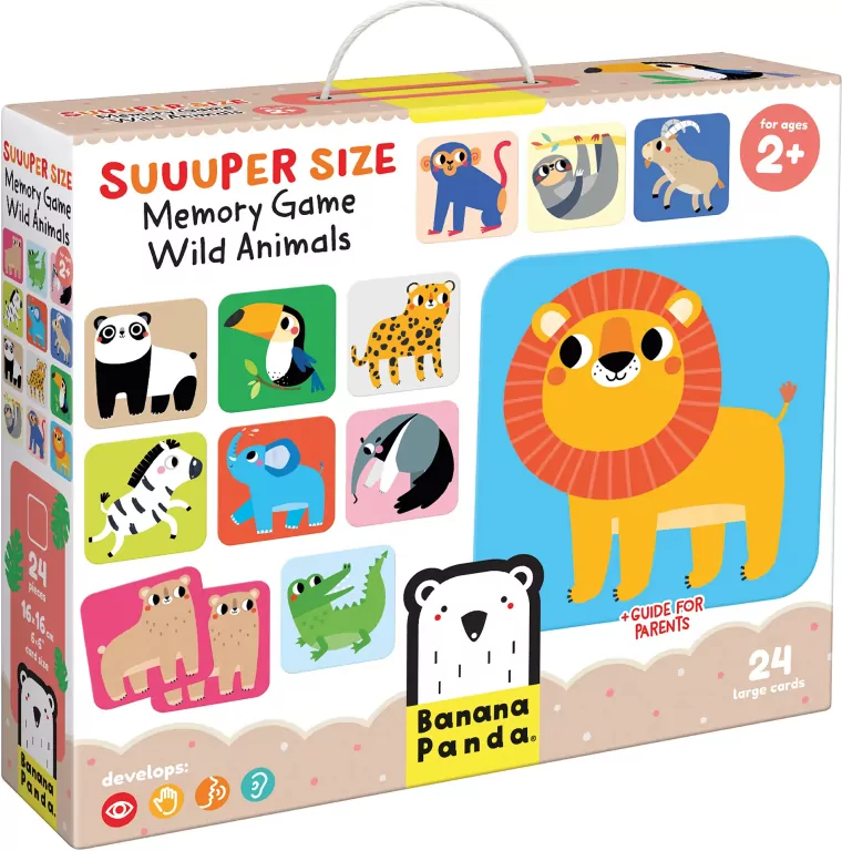 Suuuper Size Memory Game. Wild Animals 2+ - tantis.pl