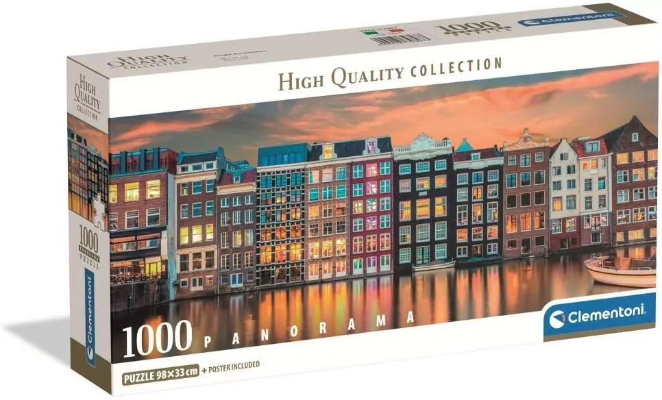 Puzzle 1000 PanoramaComp.BrightAmsterd.39897 - tantis.pl